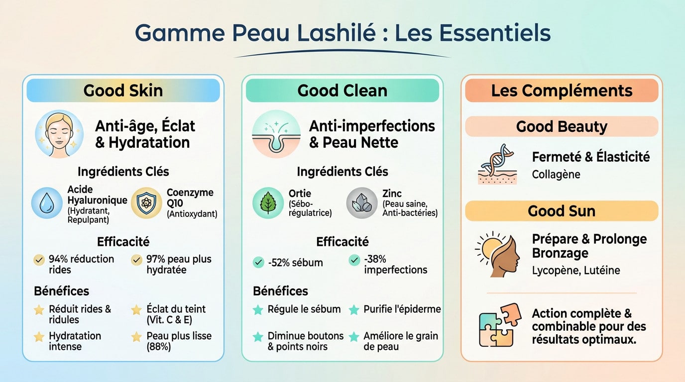 Gamme peau Lashilé : les essentiels pour une routine beauté gourmande