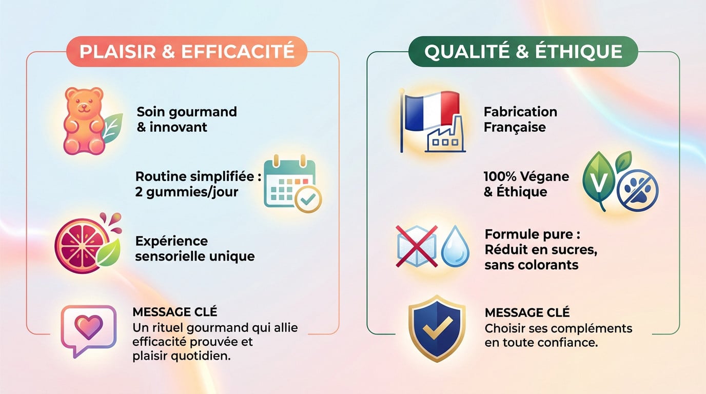 Gummies peau Lashilé alliant plaisir gustatif et efficacité cosmétique